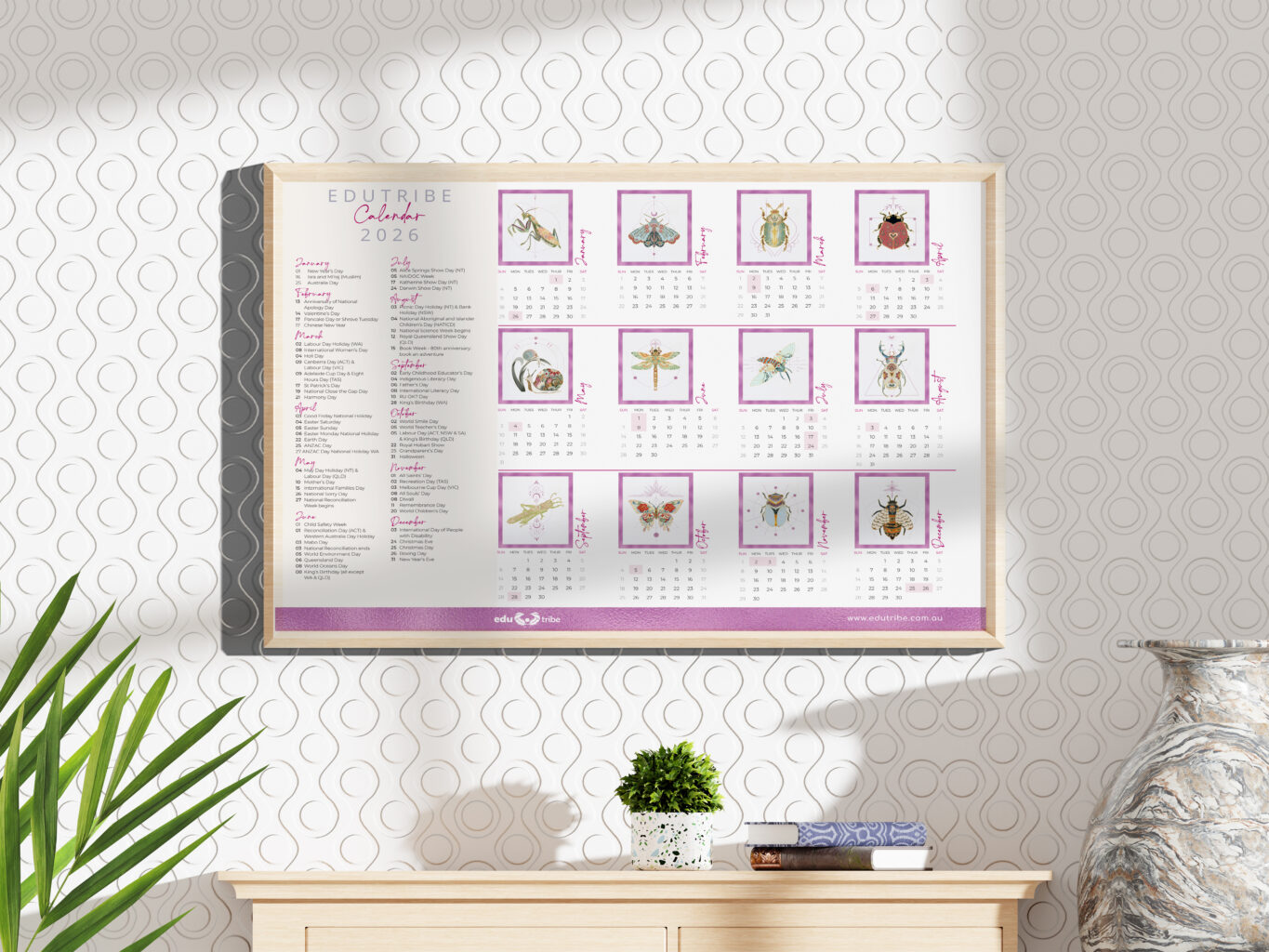 2026 Calendar Mockup