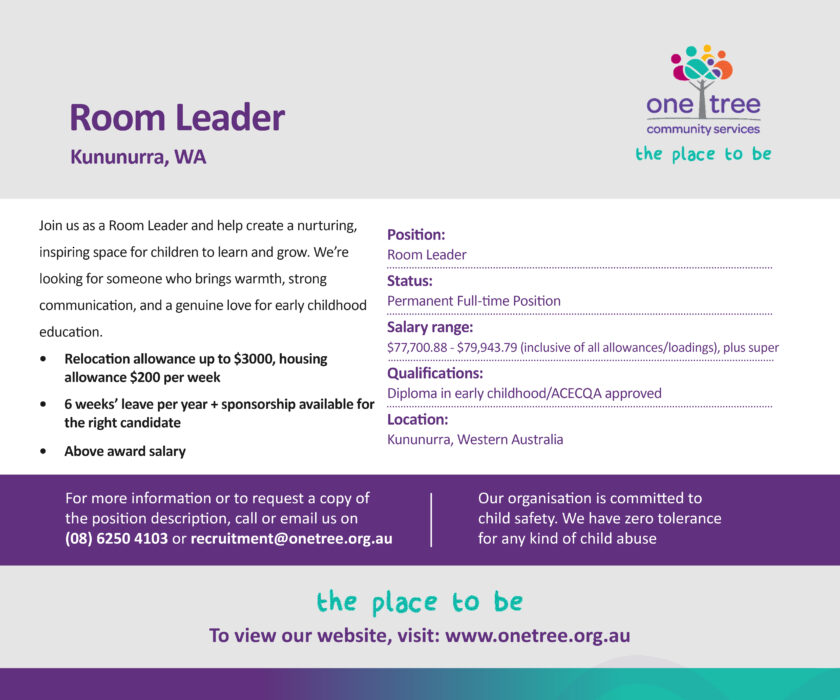 Room Leader - Kununurra